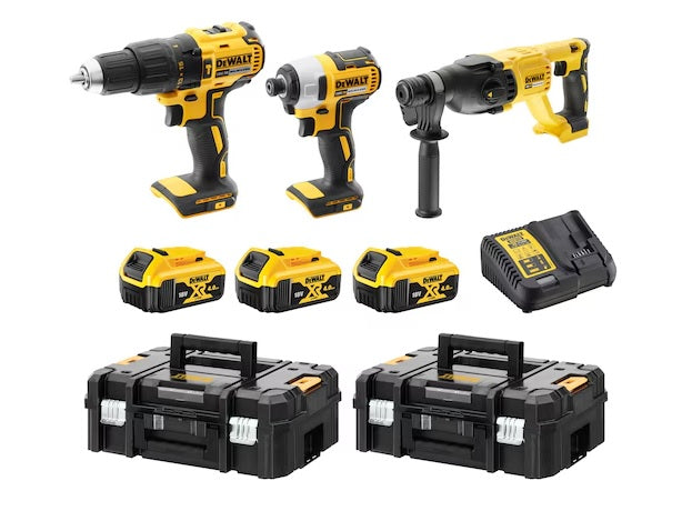 Dewalt DCK369M3T 18V XR 4.0 AH Li-ion Kömürsüz Kombinasyon 3 Parça Kit