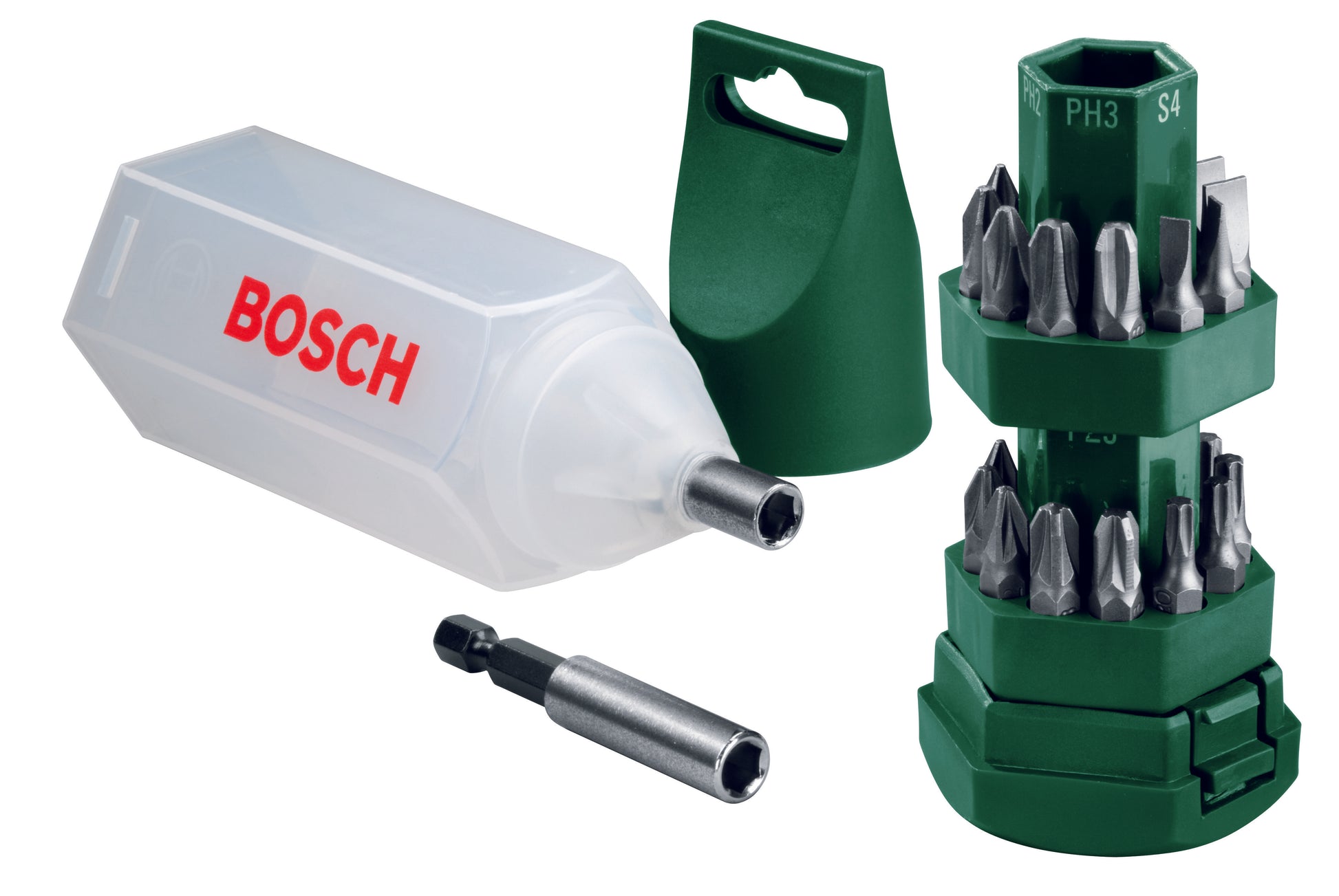 Bosch 25 Parça Vidalama Seti (Tornavida Fonksiyonlu Kutu)