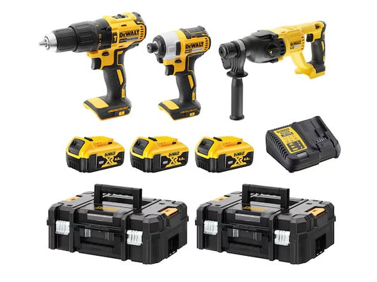 Dewalt DCK369M3T 18V XR 4.0 AH Li-ion Kömürsüz Kombinasyon 3 Parça Kit